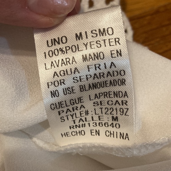 *last chance!!* L’atiste | Women’s white tank with open/floral print mid front - Picture 12 of 16